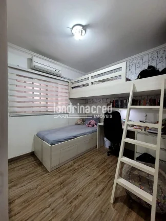 Imagem Excelente casa na Zona Norte de Londrina com 3 dormitórios (1 suíte), edícula, área gourmet, 3 vagas, ar-condicionado, câmeras e portão eletrônico!