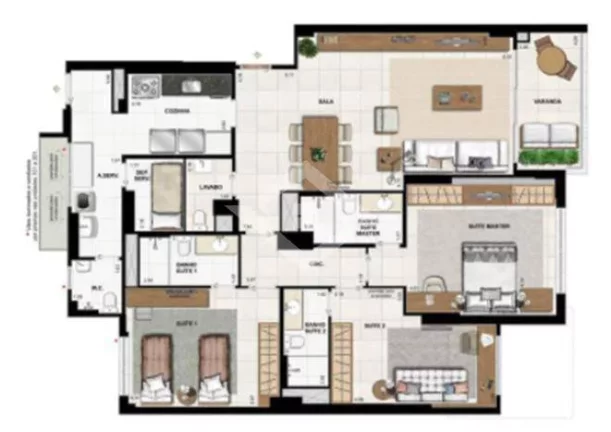 Imagem Apartamento para Venda no Flamengo com 3 Suítes em 148 m²