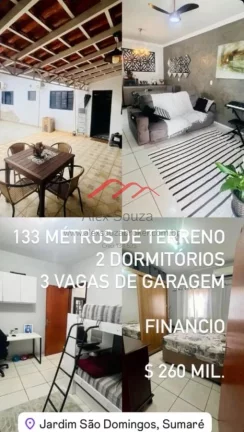 Imagem Casa para Venda em Sumar?(C) / SP no bairro Jardim São Domingos