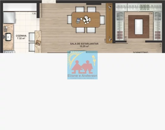 Imagem Apartamento com 2 dorms, Caiçara, Praia Grande - R$ 326 mil, Cod: 1027