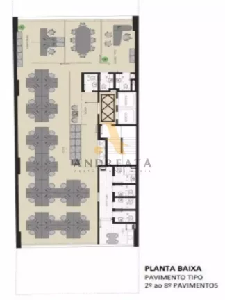 Imagem Botafogo - rua Arnaldo Quintela -maravilho prédio comercial, com espaço para locação de 226m² dividido em andares. Prédio moderno em ótima localização