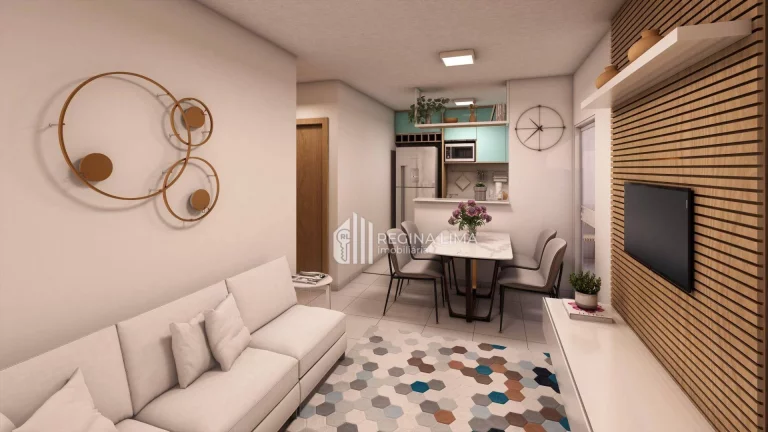 Imagem Apartamento em condomínio fechado, 2 dormitórios à venda por R$ 176.990,00 - Cond. TERRAZZO OITI - próximo à UNINOVAFAPI - Uruguai - Teresina/PI