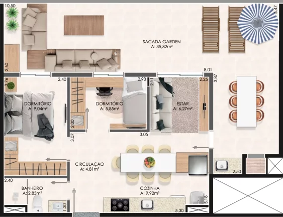 Imagem Apartamento de 2 e 3 quartos com opção com suíte e lazer completo - Novo Hamburgo