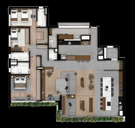 Imagem APARTAMENTO RESIDENCIAL em São Paulo - SP, Brooklin Paulista