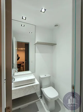 Imagem Apartamento mobiliado com 1 suíte 52m², por R$ 6.480,00/mês - Alphaville/SP