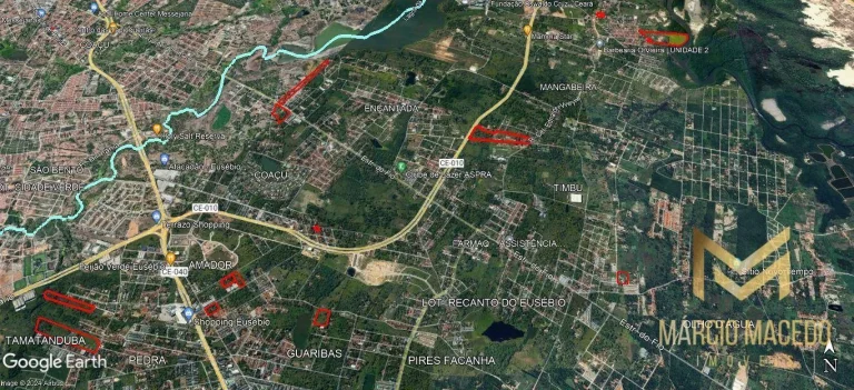 Imagem Terreno à venda, 63669 m² por R$ 22.284.304,00 - Guaribas - Eusébio/CE