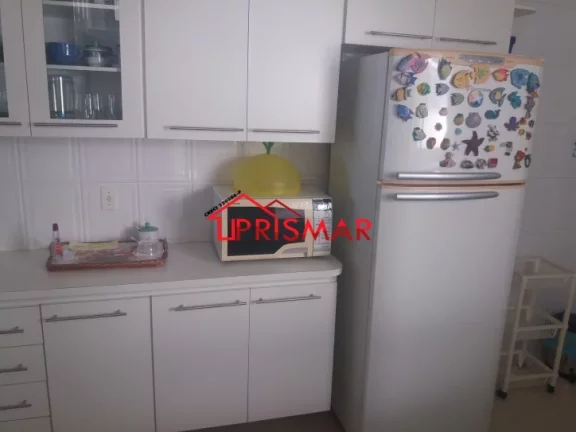Imagem 2 dormitorios + dependencia de empregada, frente ao mar, pompéia 1 vaga