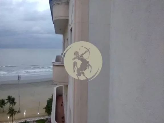 Imagem APARTAMENTO DE 1 DORMITÓRIO GRANDE DE FRENTE PARA O MAR COM SACADA E REFORMADO