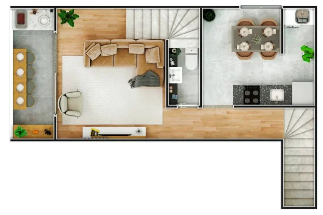 Imagem CASA COM 89 m² - GUILHERMINA - PRAIA GRANDE SP