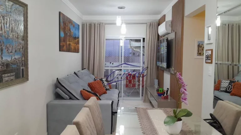Imagem Apartamento com 2 dormitórios à venda, 60 m² por R$ 490.000 - Tupi - Praia Grande/SP
