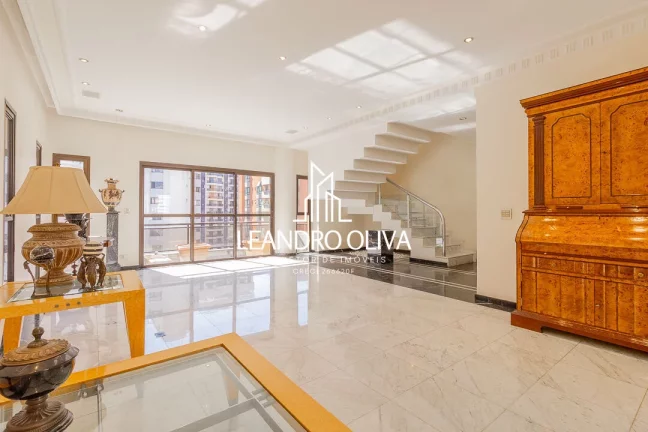 Imagem Condomínio Memphis - Vende duplex alto padrão 412m², 3 suítes, livings com terraços, rooftop, área gourmet, 4 vagas