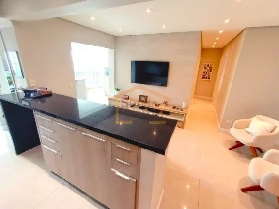 Imagem Apartamento com 93m², 3 dormitórios, sendo 1 suíte, 2 banheiros. Possui cozinha com armários emb...