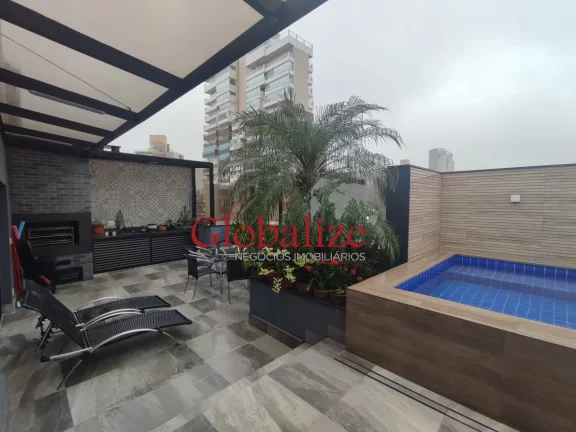 Imagem Cobertura Duplex com Piscina e Churrasqueira à venda com 3 dormitórios e 2 vagas no bairro do Gonzaga em santos por R$ 2.200.000,00