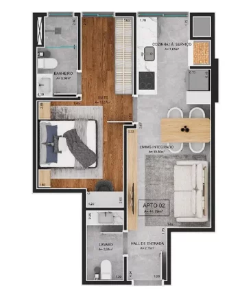 Imagem Villa Fortuny - Breve Lançamento - Apartamento à venda no bairro Jardim Dourado - Porto Belo/SC