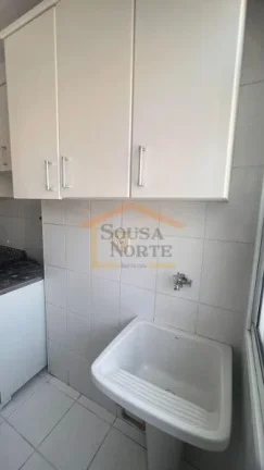 Imagem Apartamento 50m² bem distribuídos, 2 dormitórios, sala 2 ambientes, cozinha com armários, banhei...