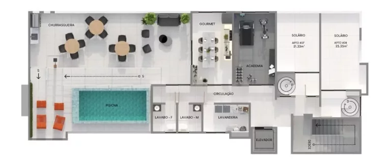 Imagem Studio à venda, 22 m² por R$ 245.290,00 - Intermares - João Pessoa/PB