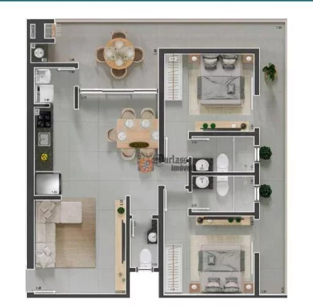 Imagem Apartamento com 2 suítes à venda, 82 m² por R$ 895.000 - Tenório - Ubatuba/SP