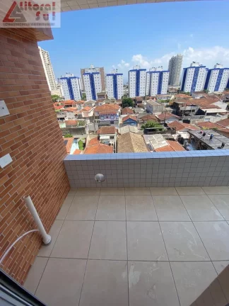 Imagem Apartamento à venda em Praia Grande-SP, Canto do Forte: 2 quartos, 1 sala, 1 vaga garagem, 57m² de área. Aproveite!