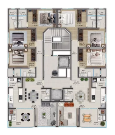 Imagem Mont Blanc - Apartamento à venda no bairro Perequê - Porto Belo/SC