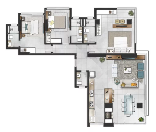 Imagem Apartamento à venda em Torres, Predial, com 3 quartos, 110,6m²