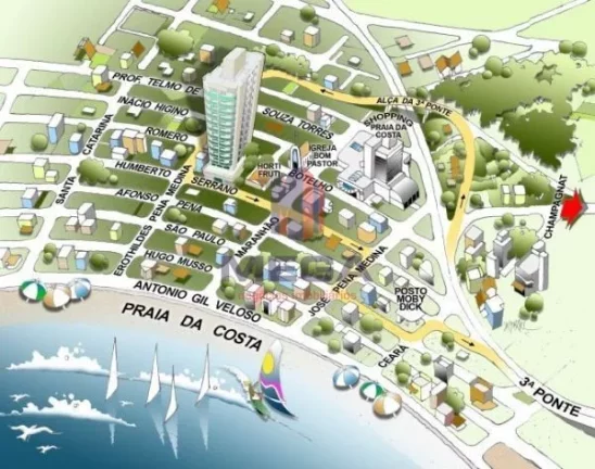 Imagem Vendo maravilhoso apartamento de 4 quartos na Praia da Costa