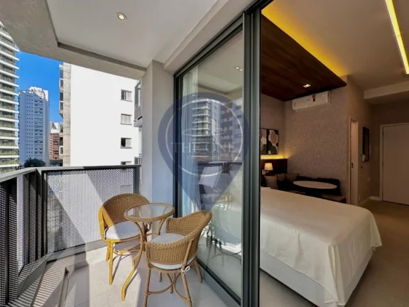 Imagem Studio de Luxo em Moema: 1 Quarto, 1 Suíte, 1 Banheiro - 27m² em São Paulo-SP