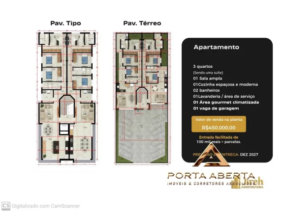 Imagem Apartamento 03 quartos - Bairro Bethânia - cód 1563