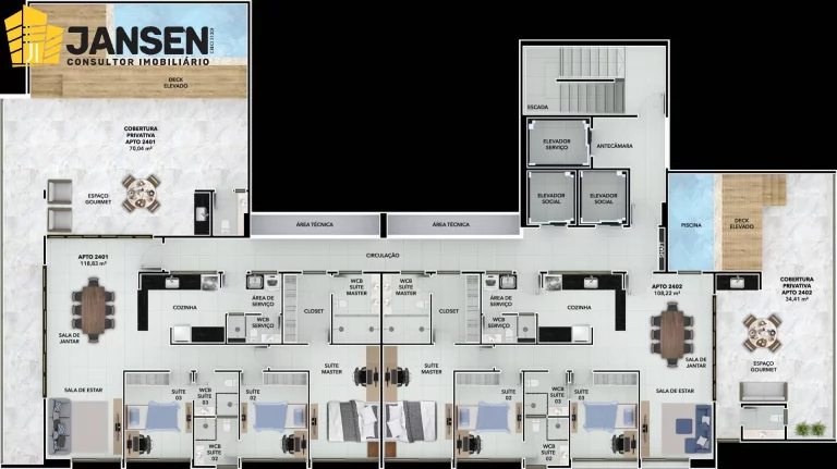 Imagem OCEAN VIEW RESIDENCE CLUBE NO BAIRRO BRISAMAR