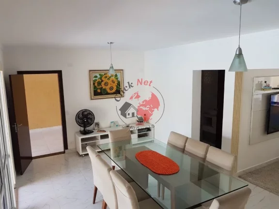 Imagem Sobrado Novo 200M2 Da praia .Estudo permuta por menor valor ,5 dorms c 2 suites , varanda e piscina ,10 vagas bairro Santa Terezinha, Itanhaem