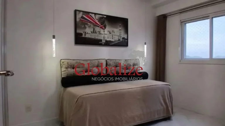 Imagem Apartamento com 83m², 2 suítes, varanda com vista para o mar e para a cidade no Gonzaga à venda por R$1.476.000,00.