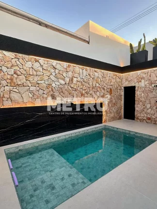 Imagem Casa à venda no Sol Nascente Orla , 3 suítes, cortinas, planejados, piscina