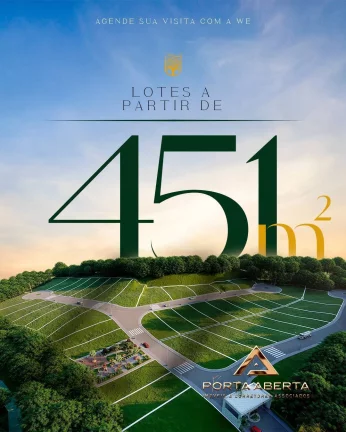 Imagem Lotes a partir de 450 m2 no Condomínio Fechado Horto Vale - COD 734