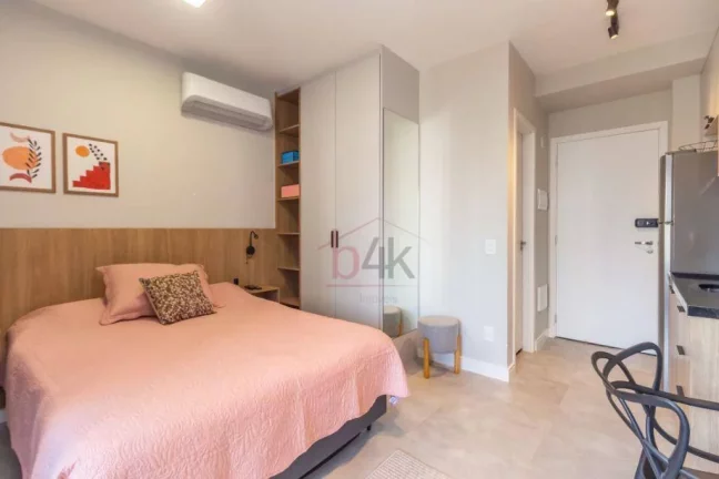 Imagem Studio Mobiliado 25m² no Brooklin: Lazer Completo ao Lado do Metrô