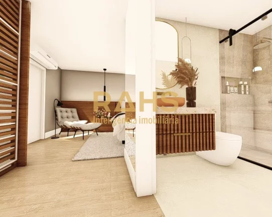 Imagem Maravilhoso sobrado geminado de alto padrão com 3 suítes, sendo 1 com closet a venda no bairro Sag...