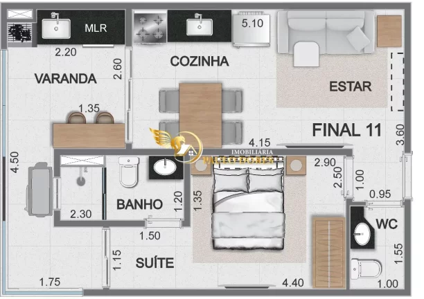 Imagem APARTAMENTO À VENDA COM 1 SUÍTE NA PRAIA DAS TONINHAS EM UBATUBA-SP