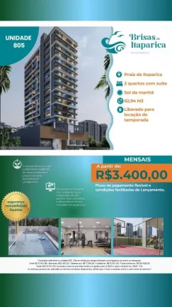 Foto do imóvel Apartamento com 2 Quartos à Venda, 51 m² em Praia De Itaparica - Vila Velha