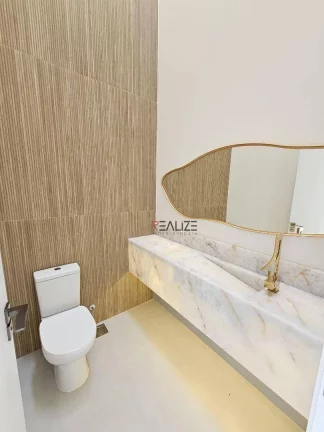 Imagem Casa térrea moderna com escritório e 3 suítes à venda, 195 m² por R$ 1.640.000 - Condomínio Fechado - Indaiatuba/SP