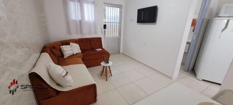 Imagem Apartamento com 1 dormitório à venda, 47 m² por R$ 270.000,00 - Vila Guilhermina - Praia Grande/SP