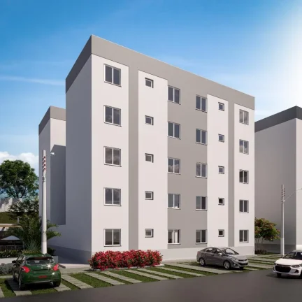 Foto do imóvel: ado Diferencial Apartamento Garden 40,75 m² + Quintal Privativo de 8,80 m² 2 Quartos Sala de Estar/Jantar Cozinha Banheiro Área de Serviço Vaga de Garagem Privativa Piso Laminado Quintal Privativo Exclusivo Lazer Completo para Toda a Família