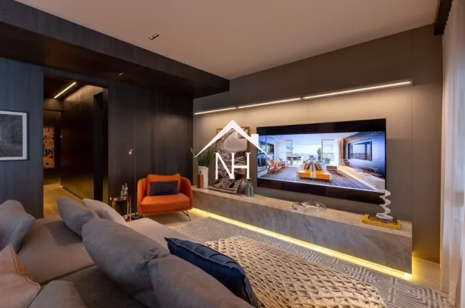 Imagem Apartamento de 281m em frente ao Parque Ibirapuera c/ 4 suítes,4 vagas,piscinas,deck,pool,pet place,playground,sauna,quadras,salão de jogos,coworking