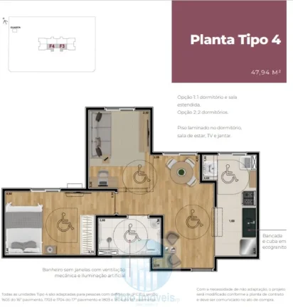 Imagem Lançamento Grená Residencial, 2 dormitórios, elevador, lazer - Vila Virgínia - Ribeirão Preto - SP