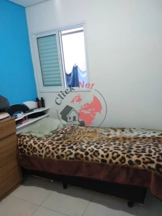 Imagem Apto com 50m², 2 dormitórios, Sala para 2 ambientes, quintal , 1 vaga , Vila Linda , Santo André
