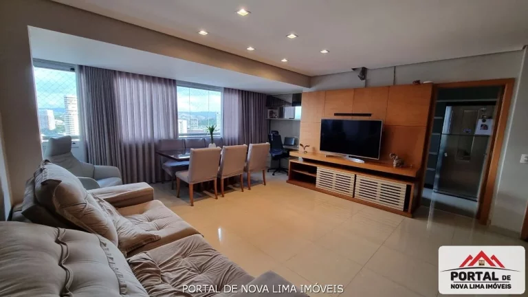 Imagem Apartamento de 3 Quartos a venda no Vila da Serra, andar alto, com Vista Definitivada. Lazer completo, Sinta se num Resort