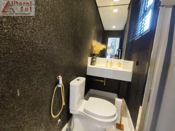 Imagem Luxuoso apartamento à venda em Praia Grande-SP, Canto do Forte: 3 quartos, 3 suítes, 2 salas, 4 banheiros, 3 vagas, 250m².