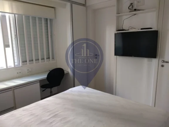 Imagem Apartamento para locação no Jardim Paulista: 1 quarto, 1 suíte, 2 salas, 2 banheiros e 1 vaga de garagem, 45m².