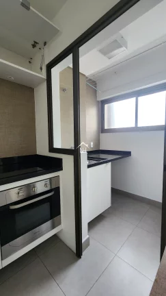 Imagem Studio de 44m com varanda envidraçada, ar condicionado, 1 vaga, área de serviço, sauna, salão de festas, piscina, deck, spa, fitness, churrasqueira