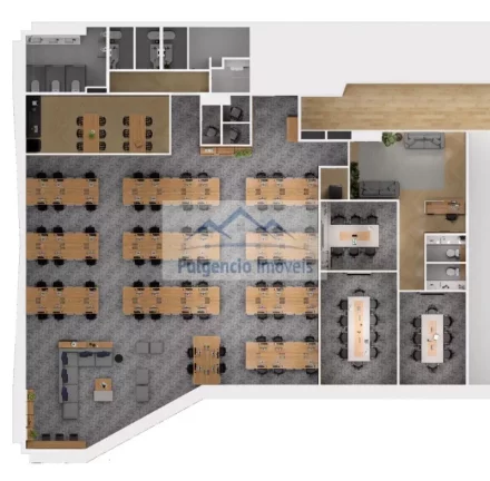Imagem Sala Comercial de Alto Padrão na Cidade Monções: 3 salas, 15 vagas, 461m².