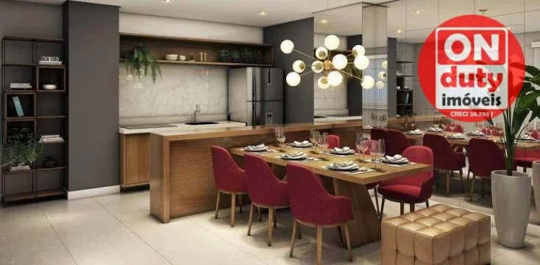 Imagem Apartamento com 2 quartos à venda, 42 m² por R$ 346.922 - Jabaquara - Santos/SP