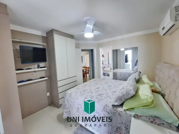Imagem Apartamento de 130M² com 4 suítes, 2 vagas de garagem, prédio com área de lazer, Praia do morro, Guarapari-ES.