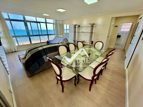 Imagem Oportunidade de apartamento frente mar com vista panorâmica da Orla de Santos, no Miolinho da Pompéia.